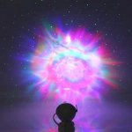 Световой прибор Лазер «Космос» 12*8*8 см, пульт д/у, питание от USB (DC)