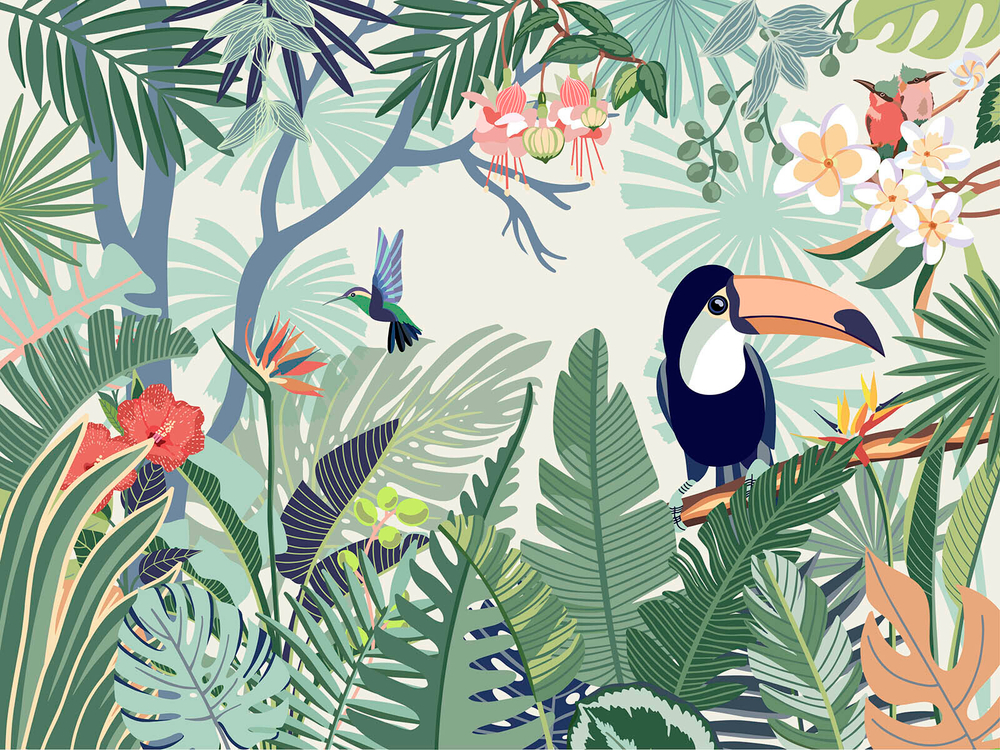 Дизайнерские обои Wall Street Trip to tropics