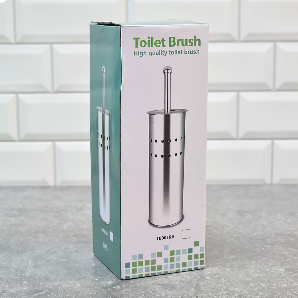 Ерш для туалета 9,8*9,8*38,5см (нерж)