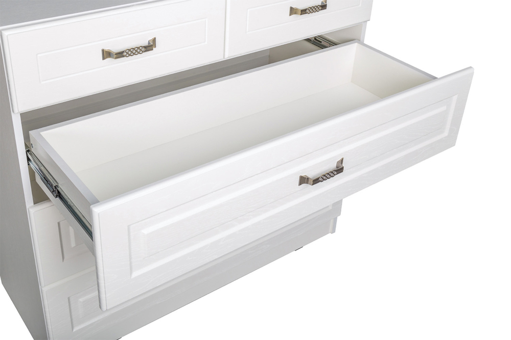 Комод Ливерпуль 10.103.01, Белый, Ясень ваниль