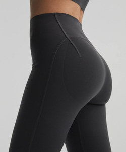 OYSHO Компрессионные легинсы Compressive Raise Up длиной 65 см до щиколотки, черный