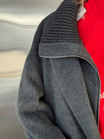 Пальто из шерсти в комплекте с жилетом