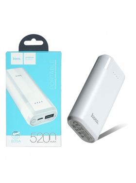 Внешний Аккумулятор (Power Bank) Hoco B35A 5200 mAh (1A, MicroUSB) Белый