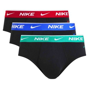 Мужские спортивные боксеры Nike Everyday Cotton Stretch 3P - black/stadium green/royal blue/union red