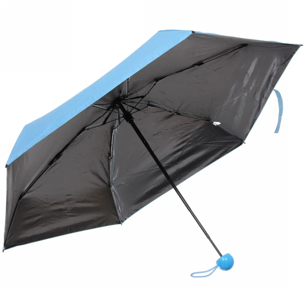 Зонт женский механический в пласт. тубе «Ультрамарин», микс 4 цвета, 8 спиц, d-90см, длина в слож. виде 19см