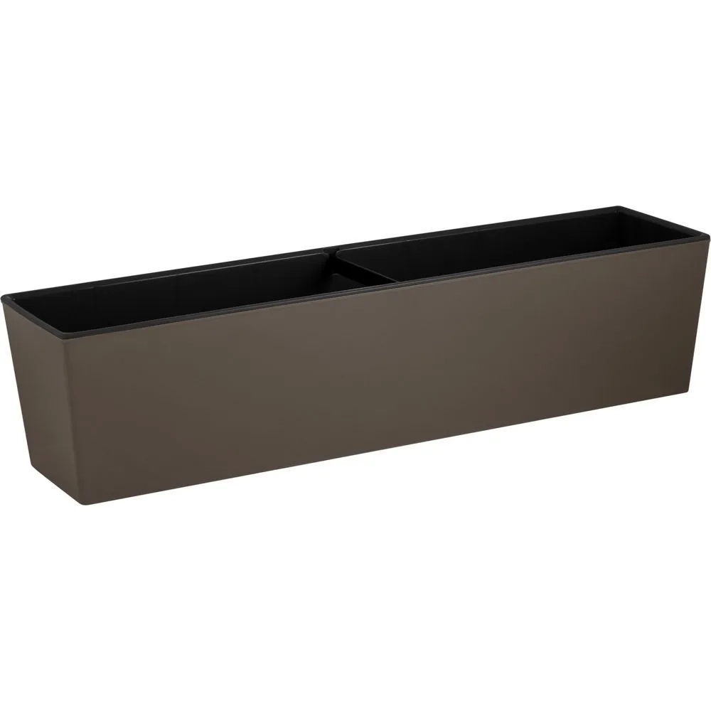 Балконный ящик InGreen London Cube 60 см c дренажной вставкой французский платан