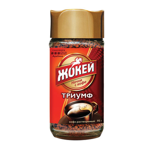 Кофе Жокей растворимый сублимированный Триумф, 95 г
