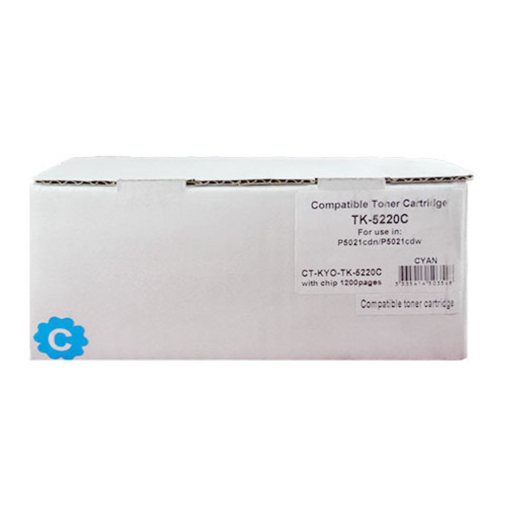 Тонер-картридж ELP, аналог Kyocera TK-5220C для Ecosys P5021/P5021/M5521/M5521 cyan (1.2K)