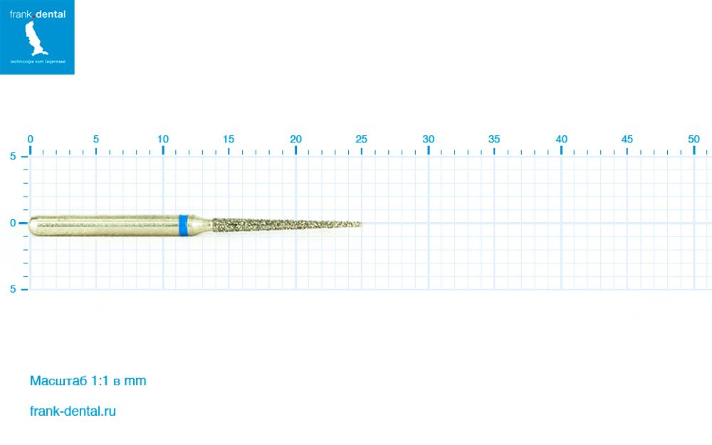 Бор алмазный стандартный Frank Dental типа FG - D.859L.010.FG