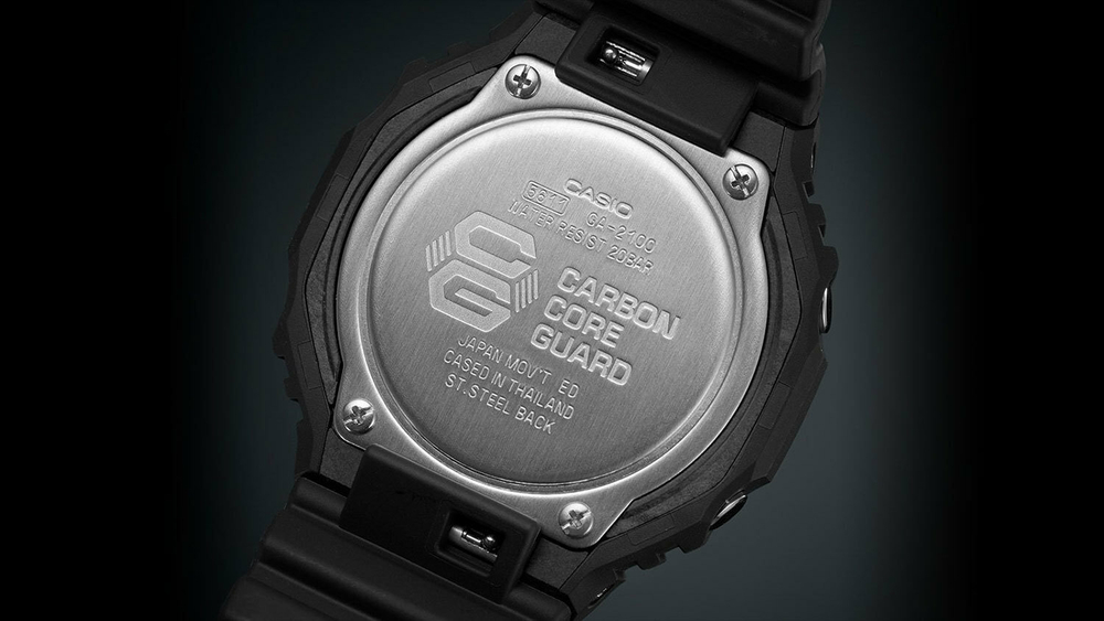Японские наручные часы Casio G-SHOCK GA-2100-1AER с хронографом