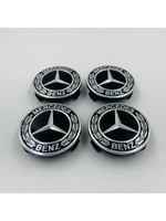 Колпачки на литые диски с эмблемой Mercedes-Benz 75 мм 4 шт