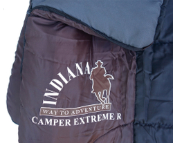 Спальный мешок одеяло с подголовн. INDIANA CAMPER EXTREME 195+35 х 90 (-27) R-zip