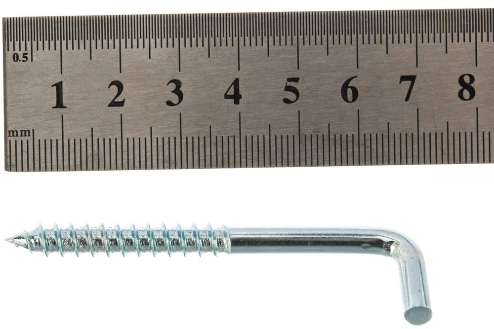 КРЮК СТРОЙБАТ Г-ОБРАЗНЫЙ 6,0Х70 2ШТ 10714