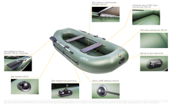 Гребная лодка Таймень LX 290