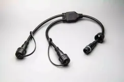 Разветвитель 1-2, 2 pin, черный, Teamprof (TPF-SC2/1-2-B)