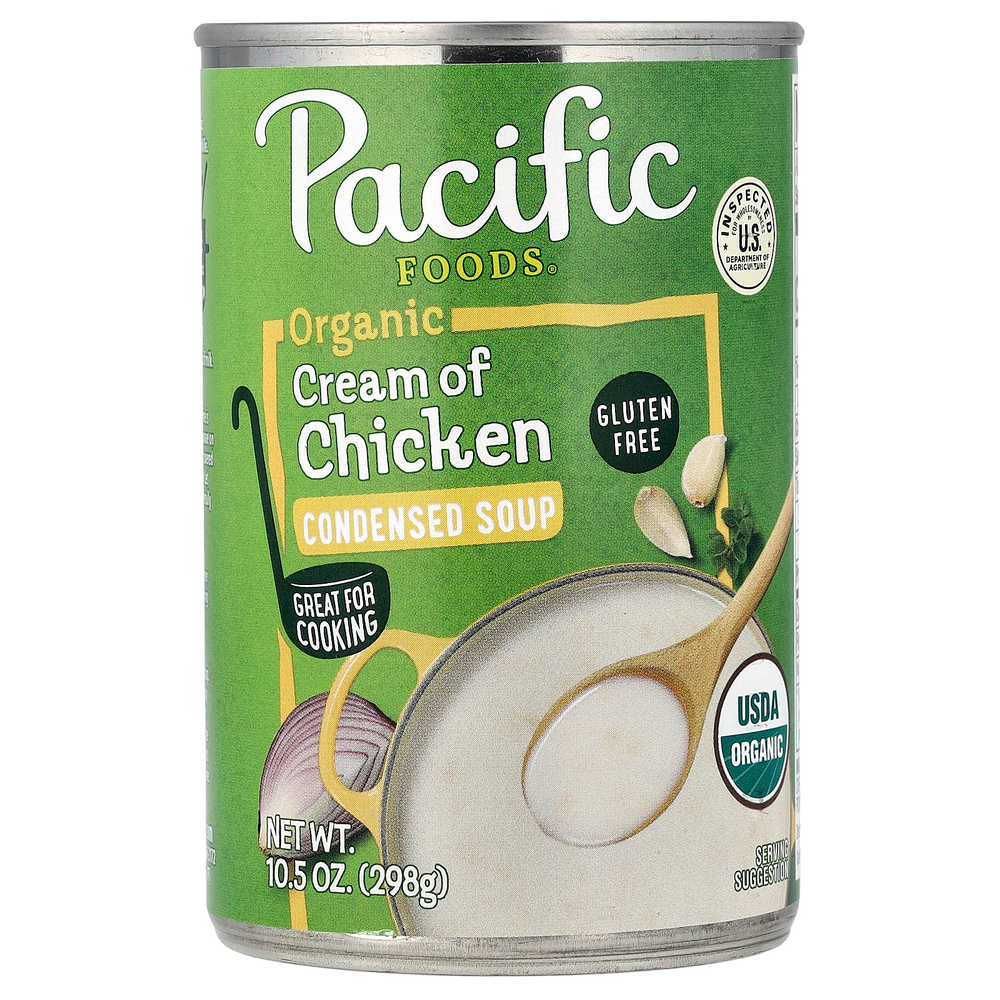 Pacific Foods, органический куриный крем-суп, сгущённый суп, 298 г (10,5 унции)