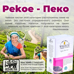 Windsor, цейлонский черный чай премиум качества (PEKOE) ,200гр