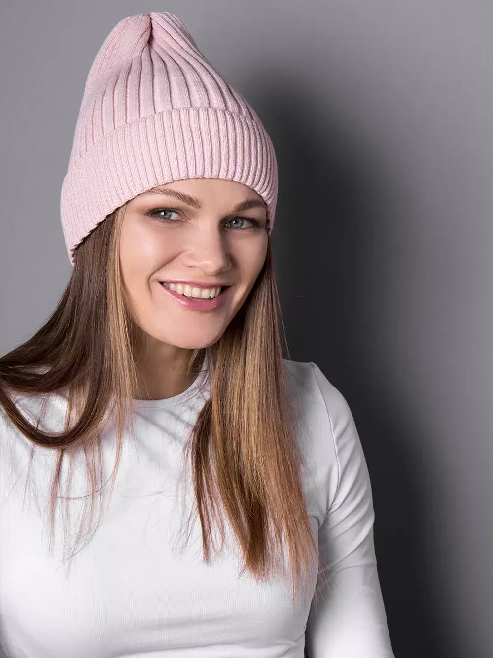 Шапка для девочки осенняя вязаная