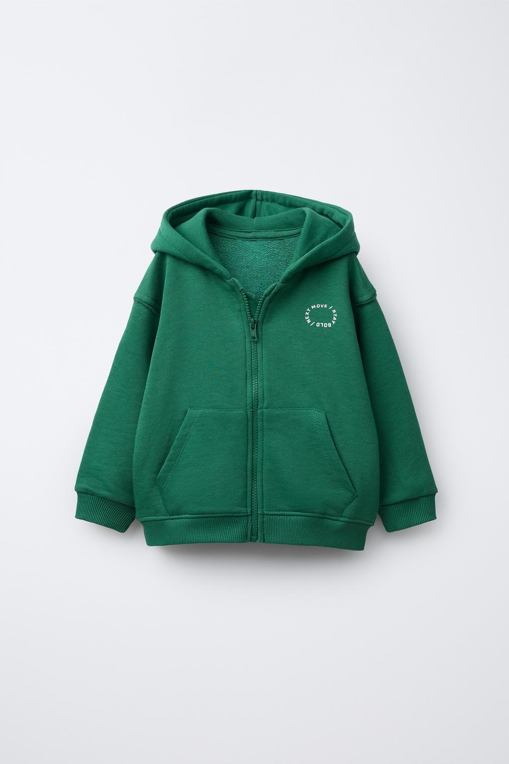 ZARA ТОЛСТОВКА НА МОЛНИИ, ЗЕЛЕНЫЙ