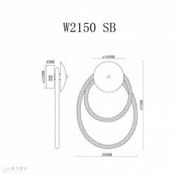 Бра iLedex Cross W2150 SB