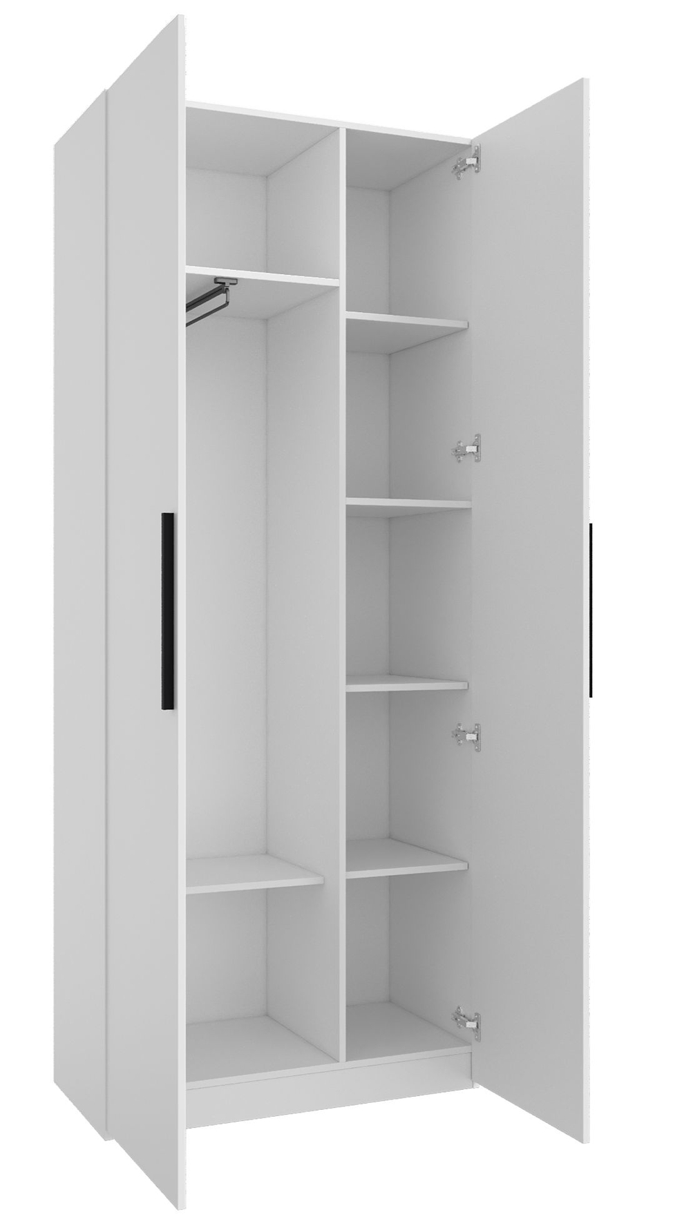 Шкаф для одежды, шкаф, Даллас, белый 80-701