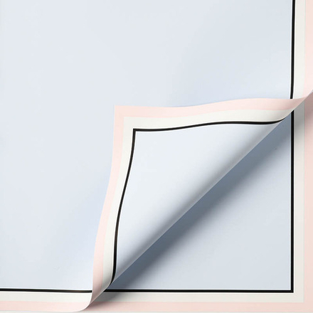 ЛИСТ Двойной кант 58*58/10шт НЕЖНО-ГОЛУБОЙ