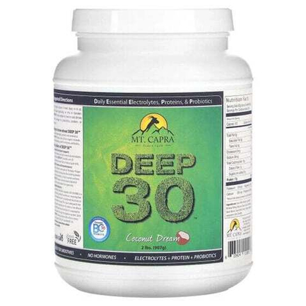 Животный белок Mt. Capra, Deep 30, Coconut Dream, 907 г (2 фунта)