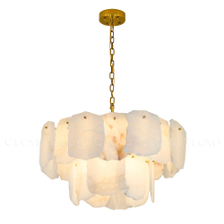 Люстра Cloyd KNOSS-B C9 / Ø60 см - алебастр - латунь (арт.12350)