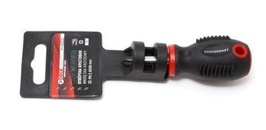 Отвертка крестовая магнитная ''Profi''S2 PH1.0х30мм, на пластиковом держателе FORCEKRAFT FK-70310030