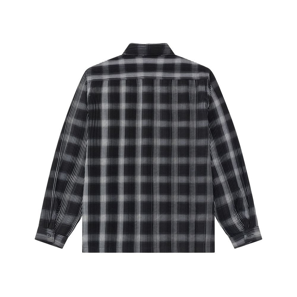 Рубашка YMKASHIX Velvet Tartan черная / белая