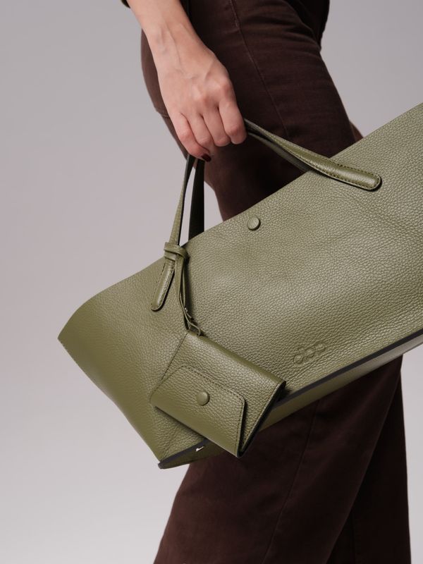 Женская кожаная сумка Dari DBR 31136 зеленая водоросль