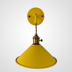 Бра С Подвесным Плафоном Braid Wall Yellow By Imperiumloft