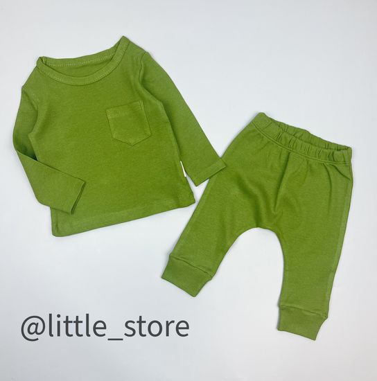 Комплект хлопковый, Зелень