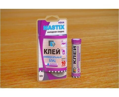 Клей Mastix универсальный БЛИЦ (по влажной поверхности) 55гр, BL (холодная сварка), арт.МС-0116