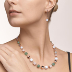 Колье Coeur de Lion Green Beige 5059/10-0510 цвет белый, зеленый