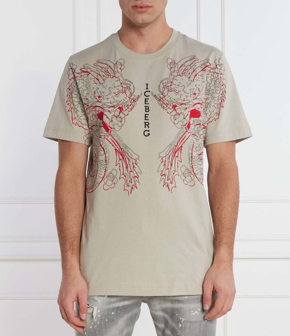 Футболка Iceberg - бежевый(242 I1P F02E 6325)