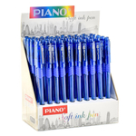 Ручка масляная 0,7 мм, синяя, с грипом "Piano"
