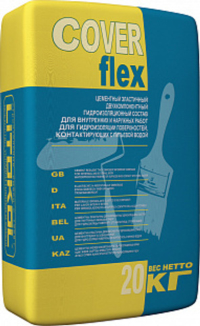 Гидроизоляция COVERFLEX (А+B) Компонент  А  20 кг, Litokol