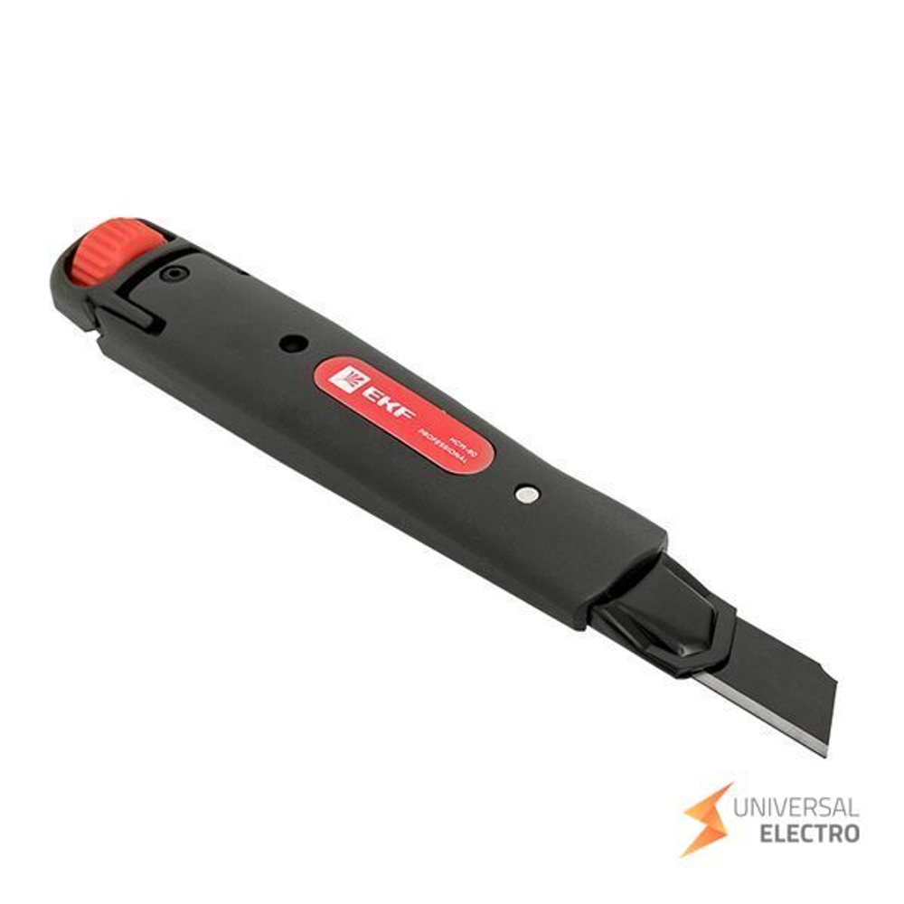 Нож строительно-монтажный 18 мм НСМ-80 (SK4) Heavy Duty (до 60 кг) EKF Professional