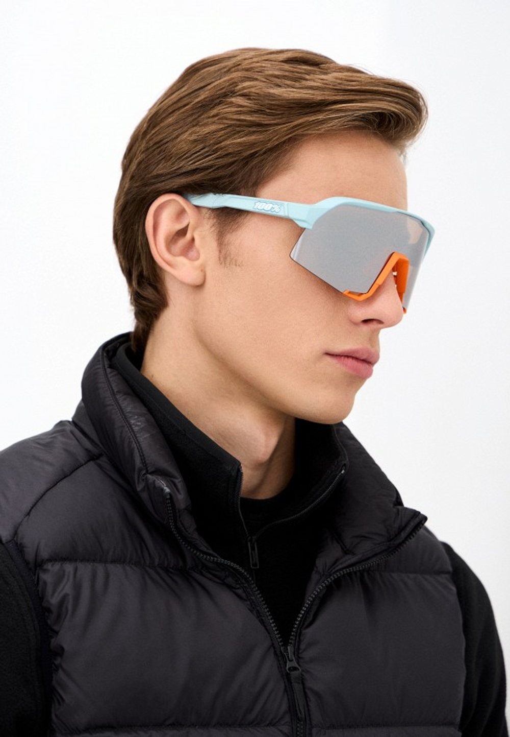 Спортивные очки 100% S3 / Soft Tact Two Tone / HiPER Silver Mirror Lens