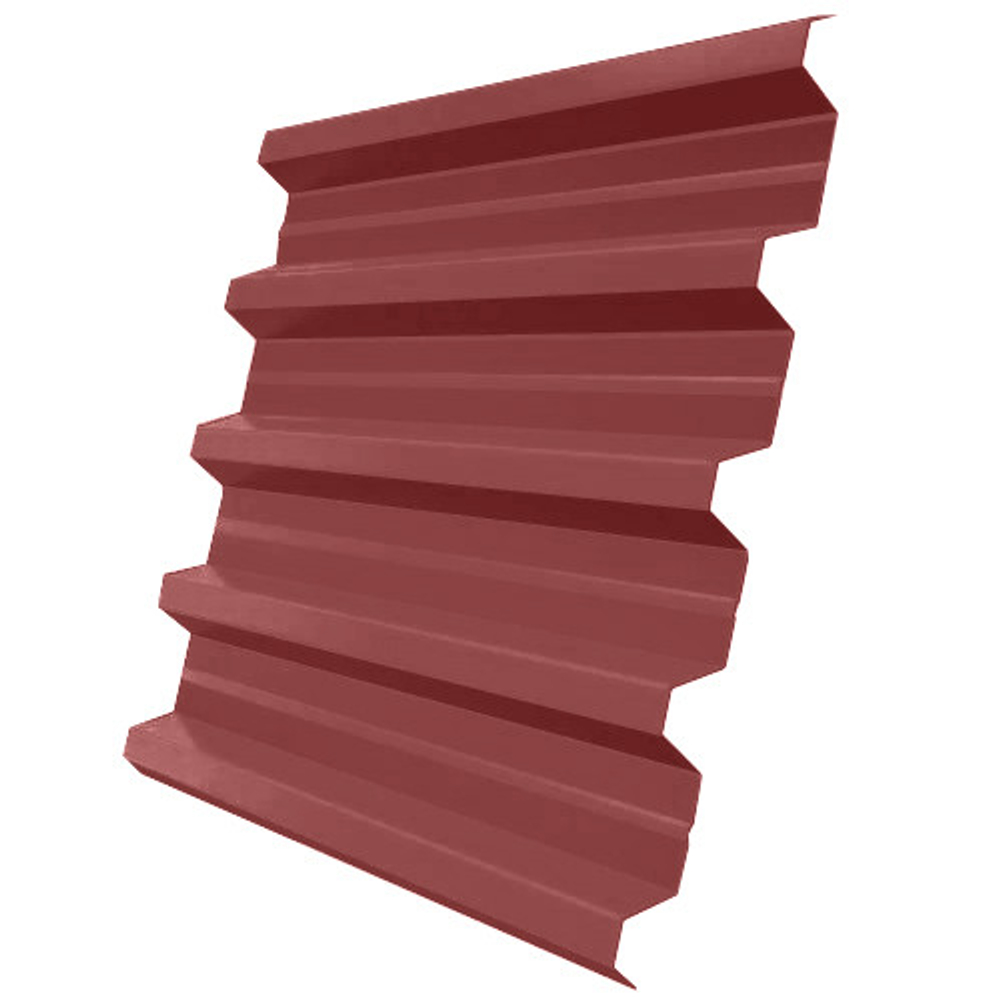 Профнастил Н60 Железный Форт Pe 0,8 мм RAL 3009 оксид красный