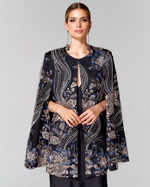 Кейп с вышивкой ручной работы