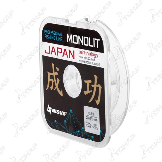 Леска MONOLIT 0,128mm/50m Nylon Transparent (N-MO-0.128-50) Nisus