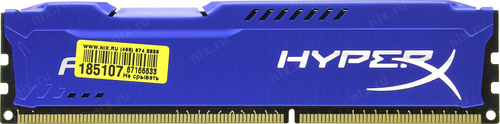 Модуль памяти DDR3 DIMM 4Gb Kingston HyperX Fury <HX316C10F/4> DDR-III 4Gb <PC3-12800> CL10