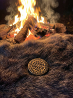 Латунная монета Руны