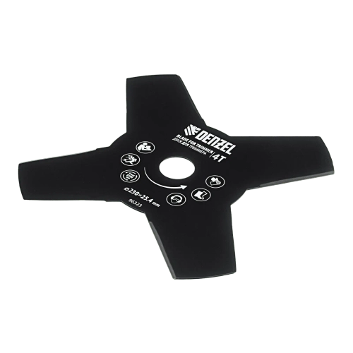 Диск для триммера, 230 х 25.4 мм, толщина 1.6 мм, 4 лезвия Denzel, 96323