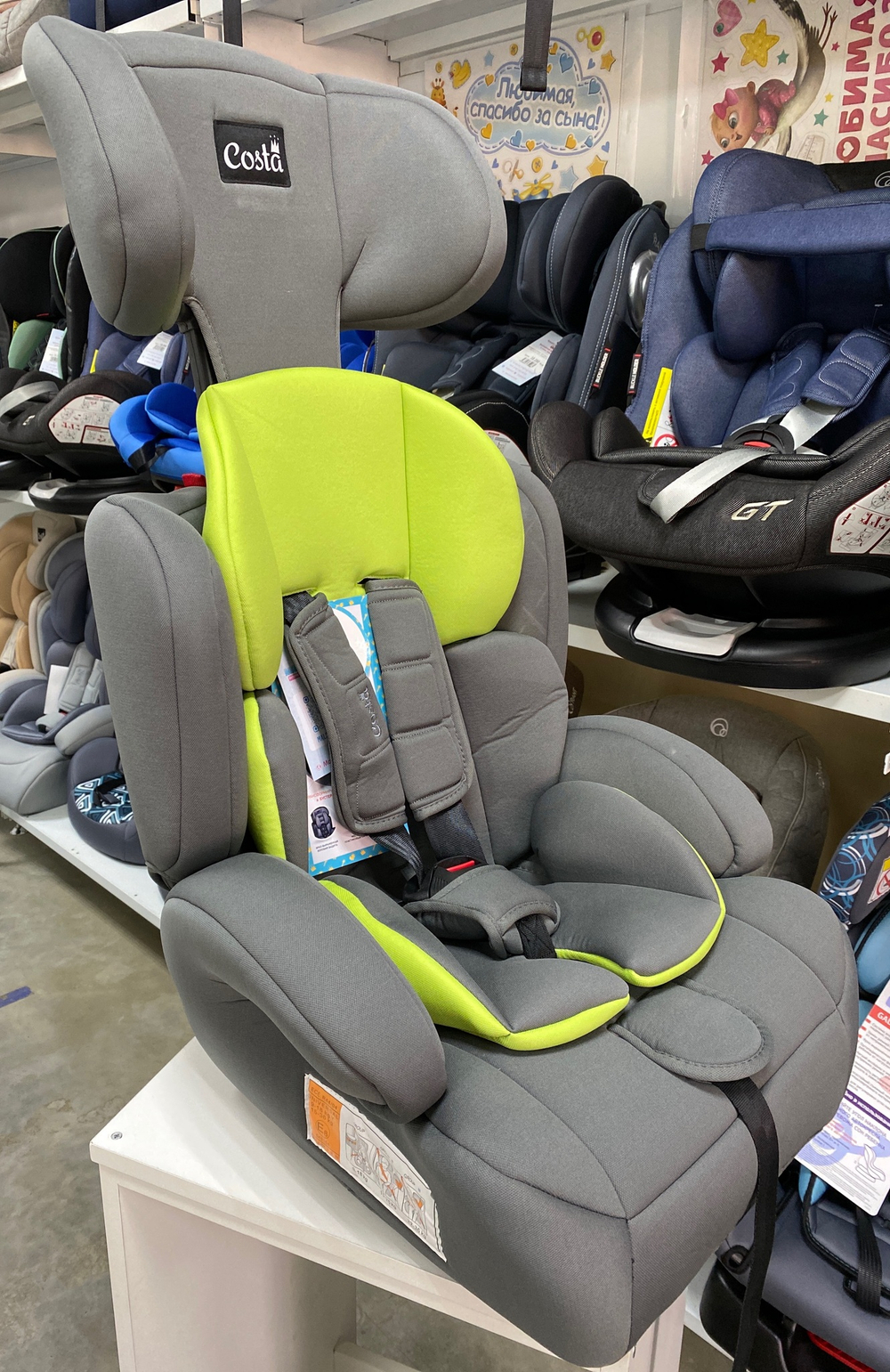 Автокресло детское YB702A (CS-003) (lime/лайм) Артикул: YB702Alm