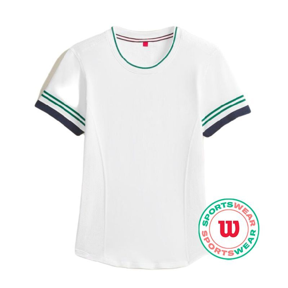 Женская теннисная футболка Wilson Baseline Seamless T-Shirt - bright white