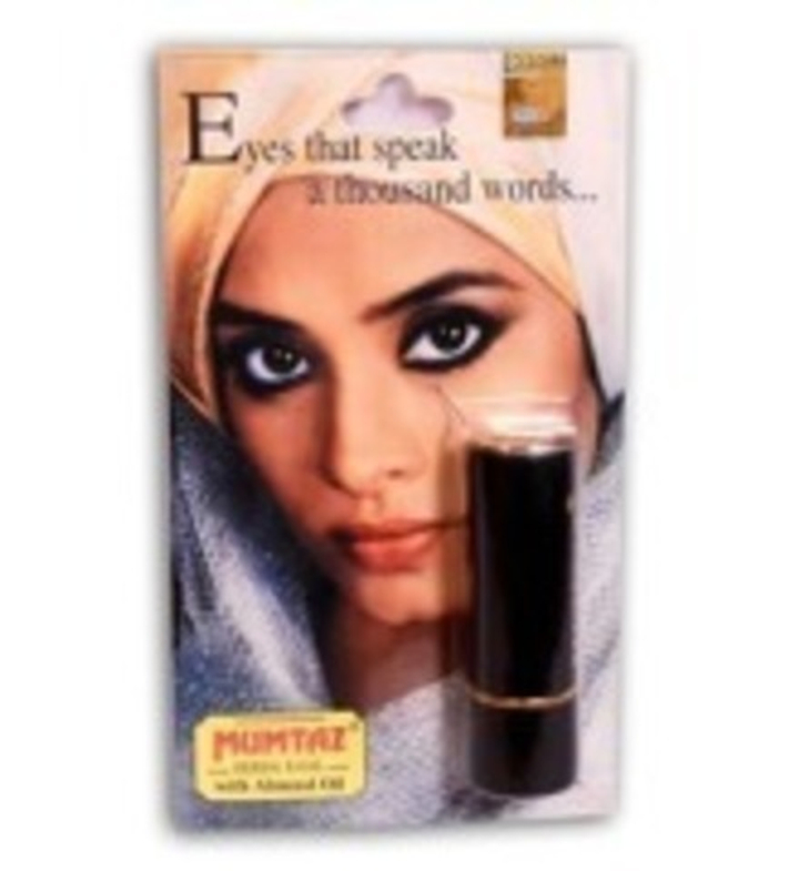 Карандаш для глаз Khojati Mumtaz Herbal Kajal Super Deluxe Gold с маслом миндаля, для чувствительных глаз с охлаждающим эффектом 1,5 гр.