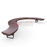 Лавка Rail Road 02 изогнутая